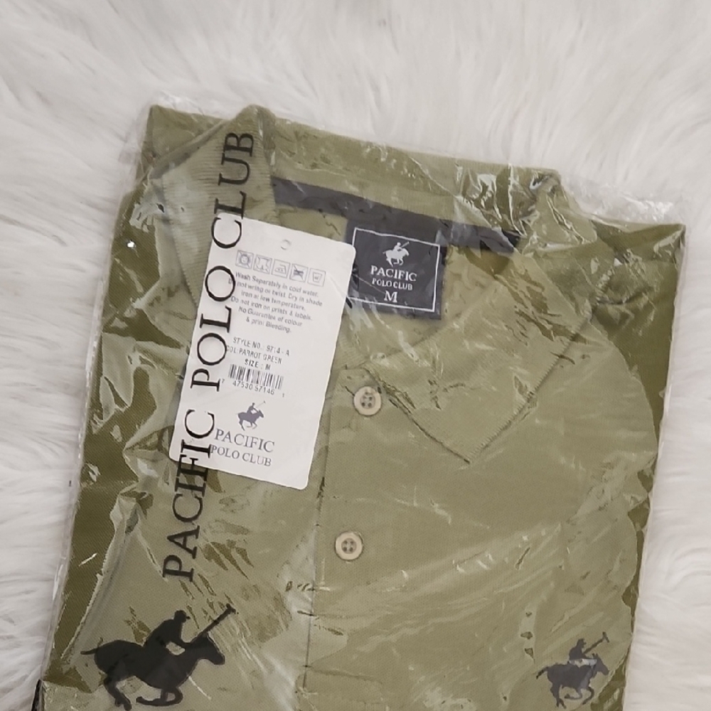 Pacific Polo Club Olive Green Polo Shirt